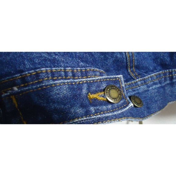 New Wrangler Rugged Wear Flannel Red Bk Lined Denim Jacket Coat XL RJK32AN  XL - Picture 7 of 12